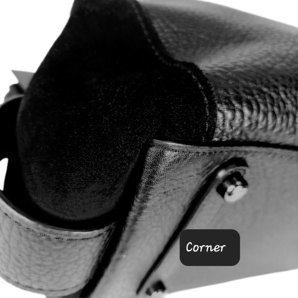 LG COACH EDIE 42 MIXED LEATHER HOBO w/COACH FACE CHARM - Picture 10 of 10